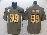 Nike Rams 99 Aaron Donald 2019 Olive Gold Salute To Service Limited Jersey,baseball caps,new era cap wholesale,wholesale hats